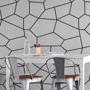 Modern Acoustic Wall Panels with Decorative Geometric Design
