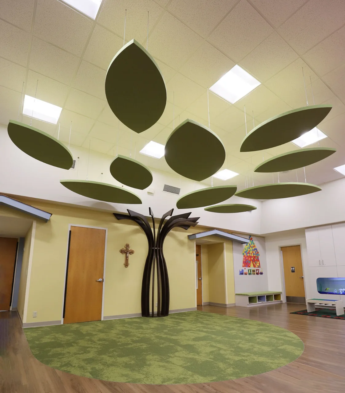 acoustic ceiling clouds with polyester fiber (5)