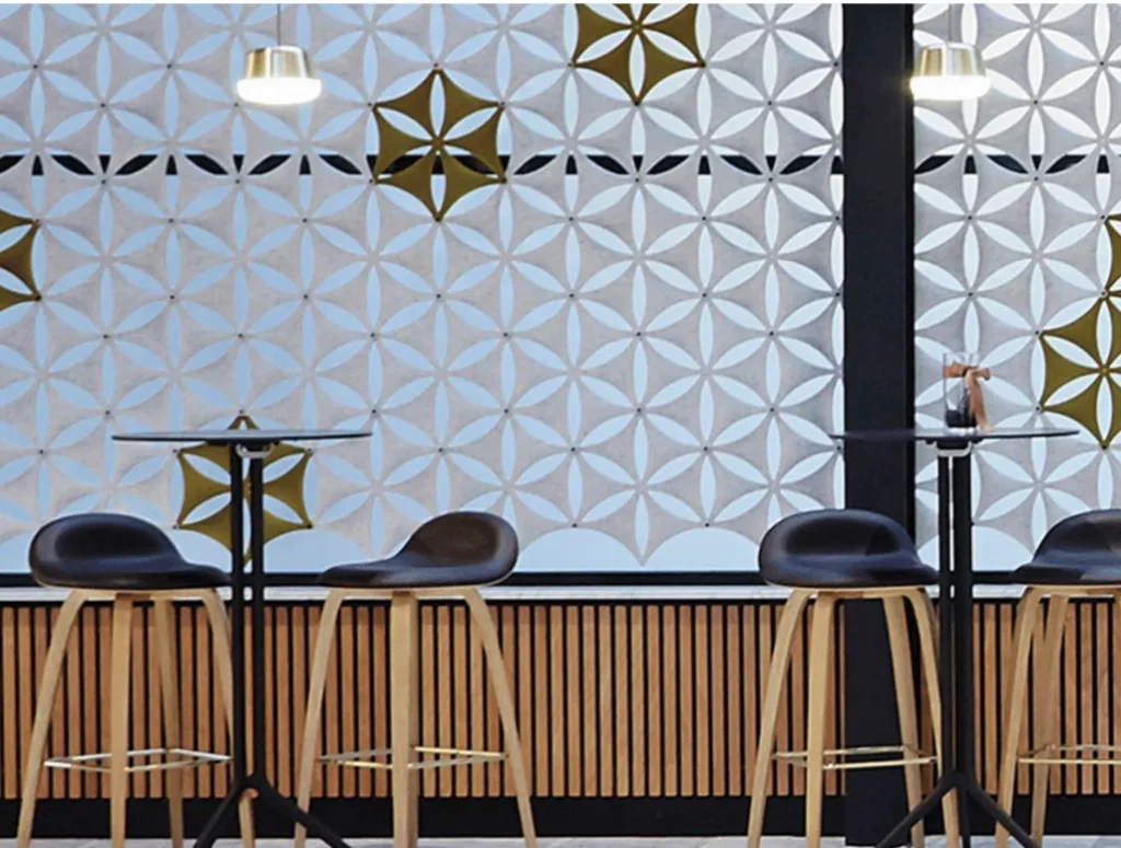 Decorative Modular Hanging Acoustic Divider Screen Panels