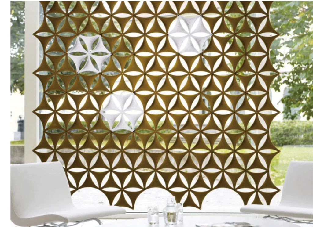 OEM 3D Thermoformed Sound Absorbing PET Felt Panels