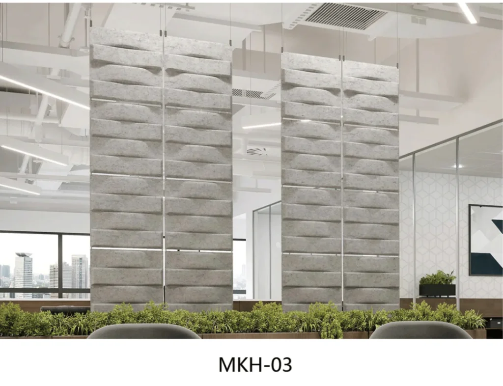 3D Embossed Modular Sound Absorbing Panels